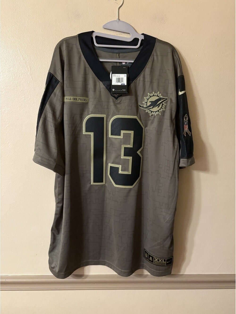Nike Miami Dolphins Salute to Service Jersey Marino Size XXL Olive NWT - Picture 4 of 15
